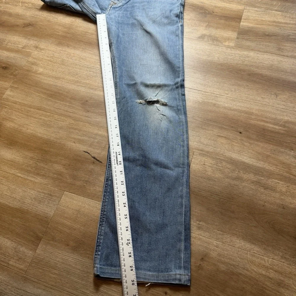 Diesel Safado Jeans Men 31x30 Blue Slim Straight Stretch Distress CN036 (Hemmed)